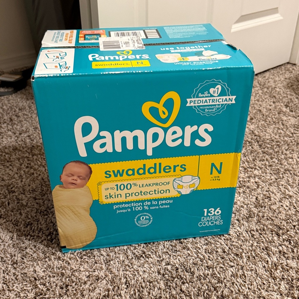 Swaddlers Newborn Diapers - 136 Count